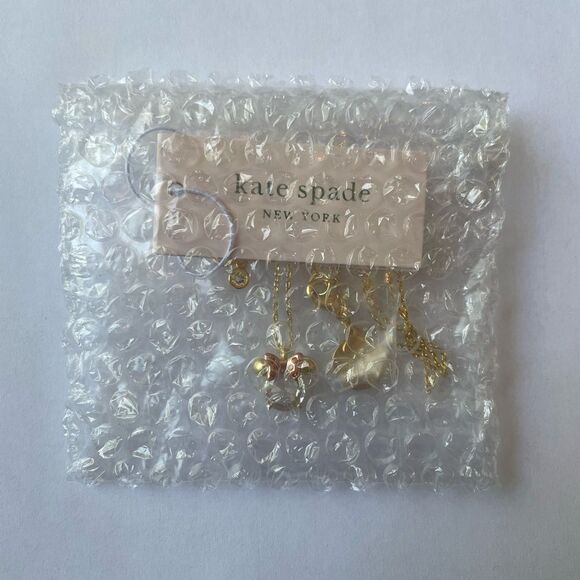 NWT Disney X Kate Spade New York Minnie Pendant Necklace in Silver Jewel - Picture 6 of 6